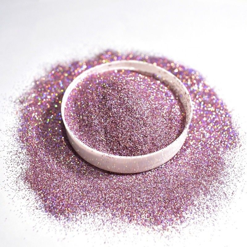 Laser Iridescent Green Chunky Solvent Resistant Glitter Ramah Lingkungan Untuk Tinta Pencetakan Tubuh