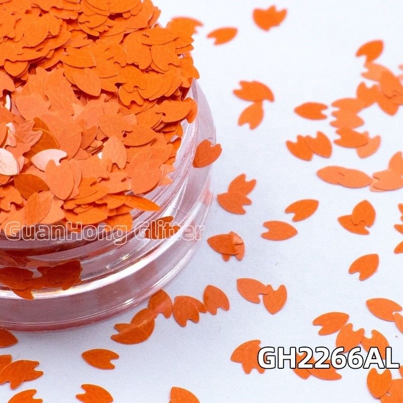 Pertahankan pelarut berbasis minyak yang longgar Glitter Matte Petal berbentuk untuk untuk kuku