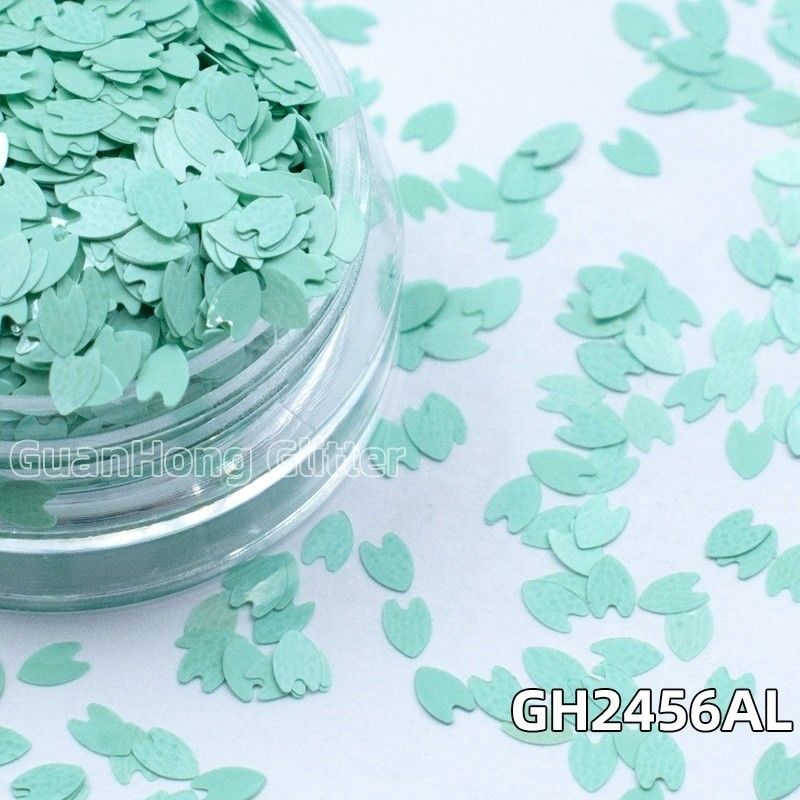 Pertahankan pelarut berbasis minyak yang longgar Glitter Matte Petal berbentuk untuk untuk kuku