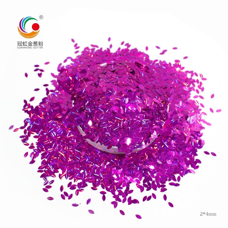 Lolos Poly Chunky Bulk Holographic Glitter Clover Meteor Dark Purple Untuk Kosmetik