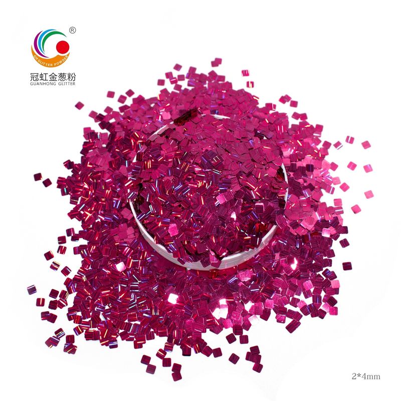 Lolos Poly Chunky Bulk Holographic Glitter Clover Meteor Dark Purple Untuk Kosmetik