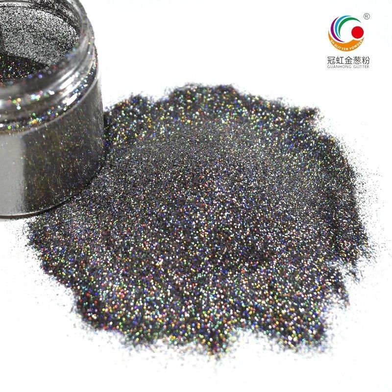 Extra Fine Bulk Loose Black Eye Glitter Festival Wajah Chunky Glitter Powder Solvent Coating Ink