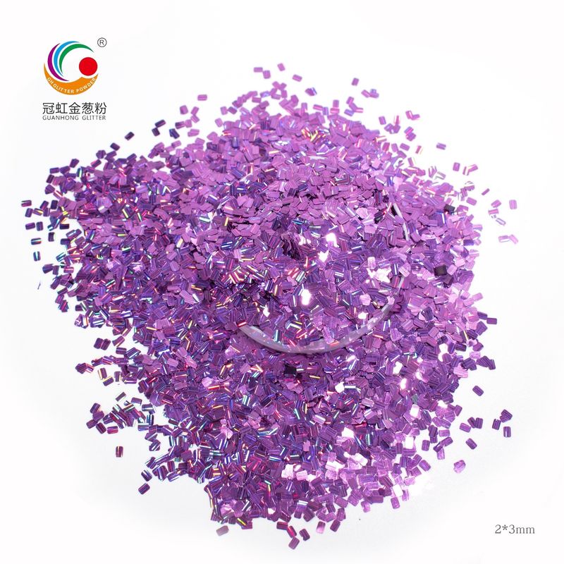 Royal Blue Polyester Lolos Chunky Bulk Holographic Glitter Sparkle Untuk Kerajinan Kosmetik PET
