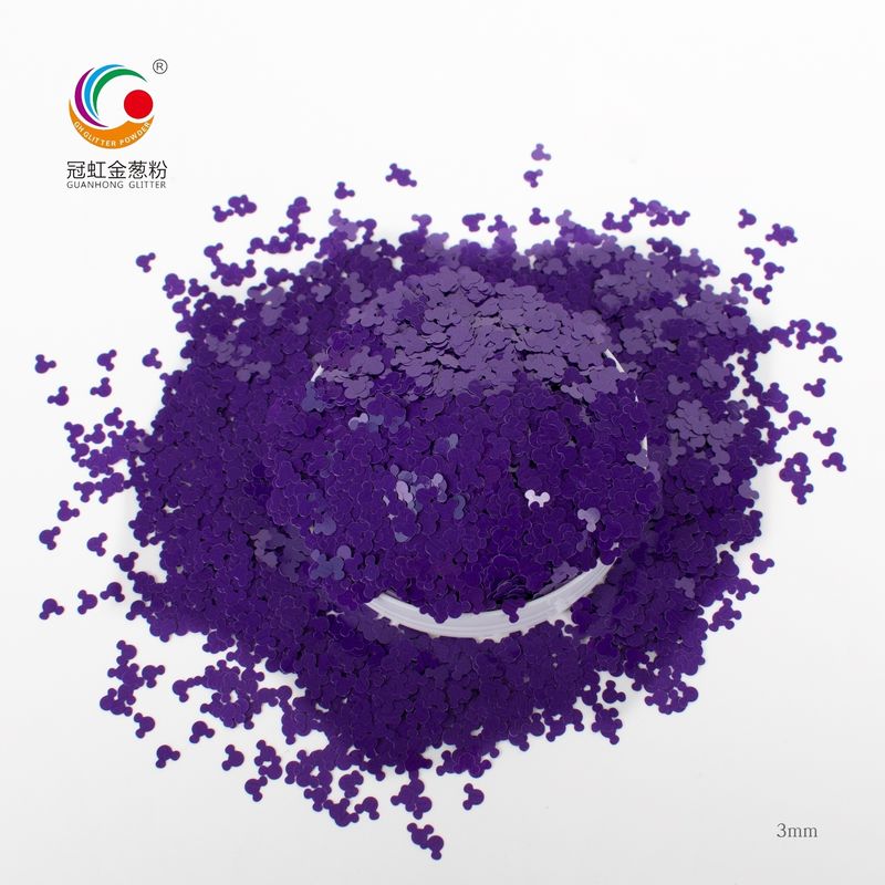1mm Bulk Blue Eco Friendly PET Solvent Resistance Glitter Chunky Round Untuk Kerajinan