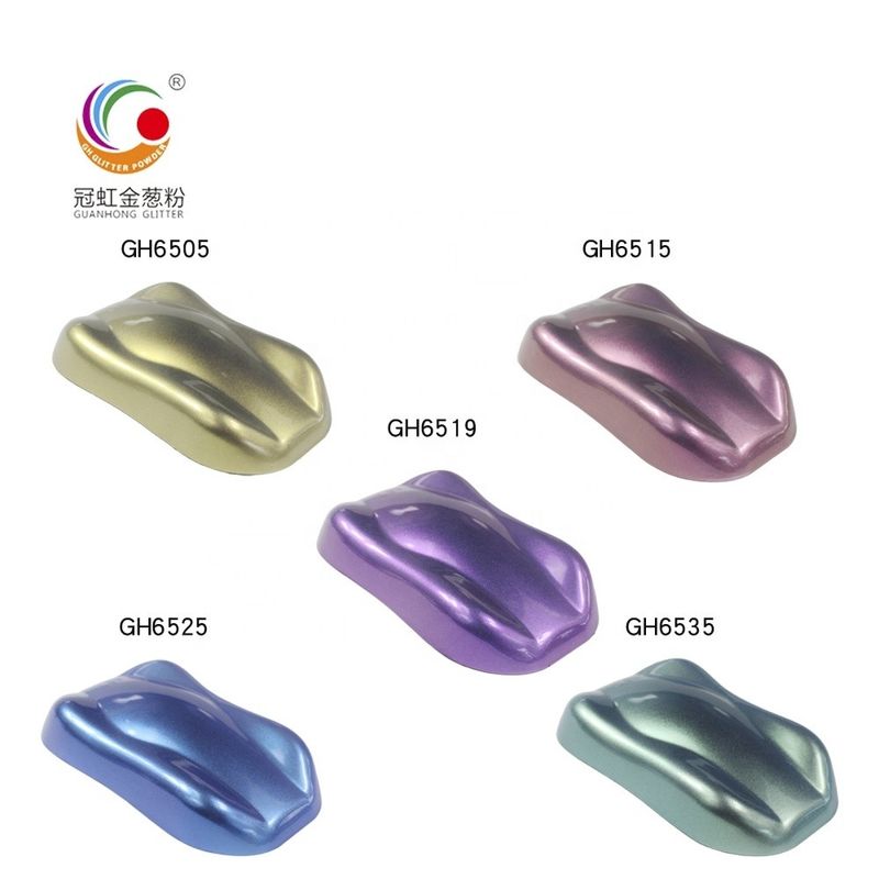 Chameleon Mica Colorant Powder Kristal Iridescent Pearlescent Untuk 3C Coating Ink