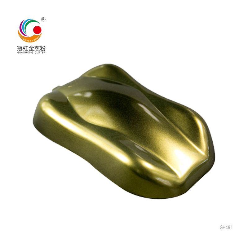 Warna Holographic Mica Powder Epoxy Pearlescent Pigment Untuk Cat Bulk