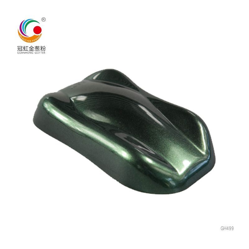 Warna Holographic Mica Powder Epoxy Pearlescent Pigment Untuk Cat Bulk