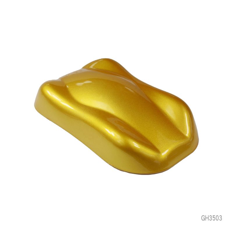 Pirlescent Gold Mica Pigment Powder Ukuran Partikel 40-200 Um CAS 13463-67-7