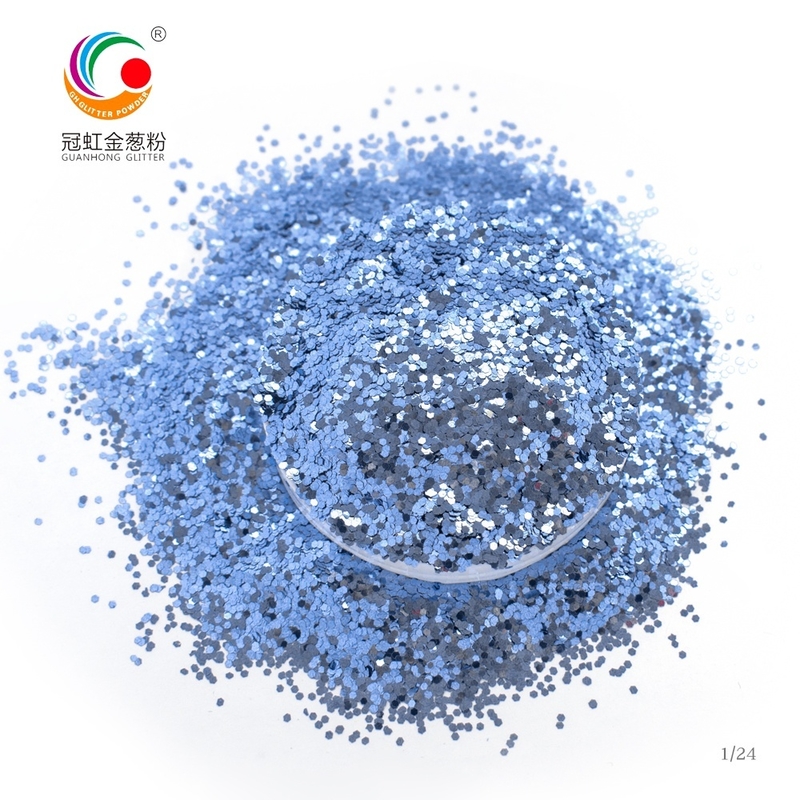Sapphire PET Hexagonal Glitter Powder 1/8