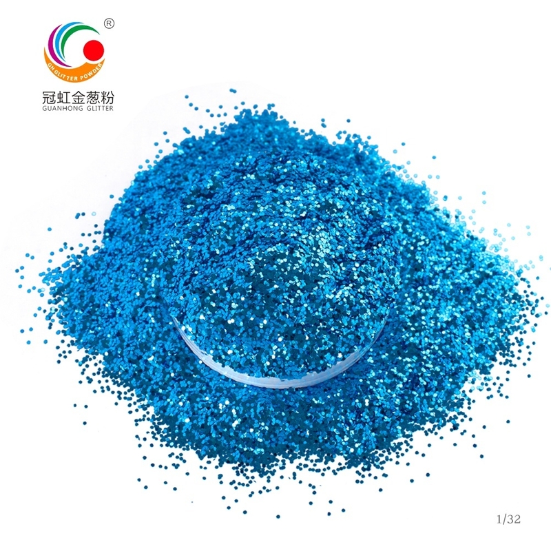 Sapphire PET Hexagonal Glitter Powder 1/8